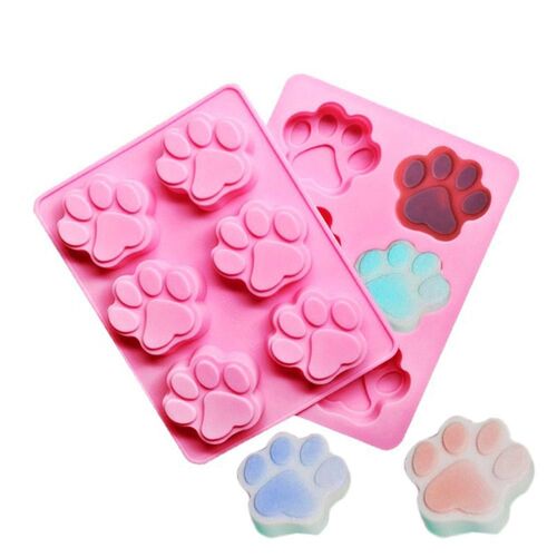 Moule En Silicone À Motif De Pieds De Chat Fait À La Main, Moule À Gâteau, Accessoires De Réduction Des Mains, Non Curegina, 6 Cavités, Outils Exécutifs