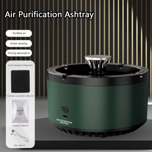 Cendrier polyvalent avec fonction de supporter ficateur d'air pour filtrer la fumée secondaire de Laguna UP, éliminer les odeurs, accessoires pour fumeurs