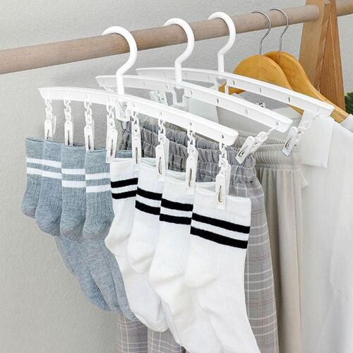 Cintres pliables avec clips pour vêtements, séchage des vêtements, pantalons, chemises, shorts de voyage, chaussettes, Cisco, T1, évaluation