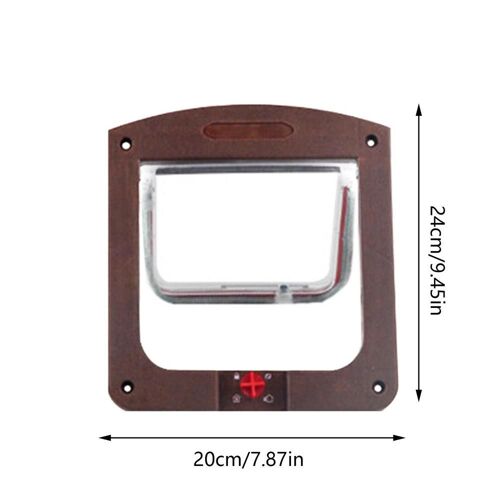 Kit De Porte À Rabat En Plastique Pvc Pour Petit Animal De Compagnie, Serrure De Sécurité, Portes À Rabat, Fournitures Pour Chiens Et Chats, Chaton Et Chien