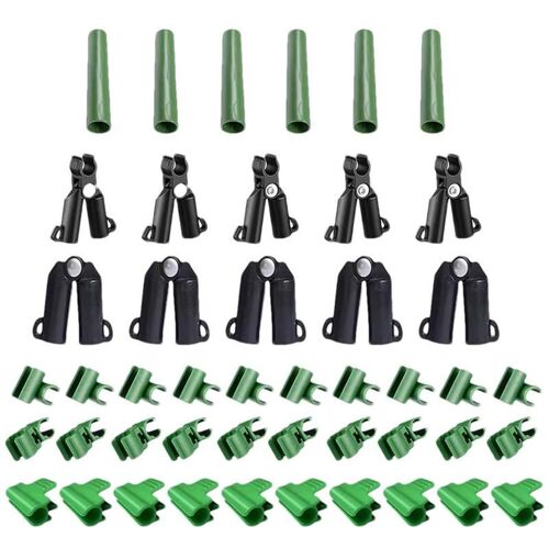 Jeu De Piquets De Jardin De Support De Plante Avec Connecteurs, Clips Rotatifs, Tuyaux De Connexion De Type A