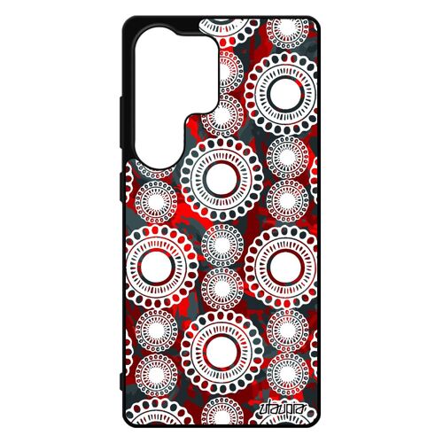 Coque Motif Floral Pour S25 Ultra En Silicone Telephone Indienne Imprim¿ Rouge Fille Personnalis¿ De Protection Motif Pour Samsung Galaxy