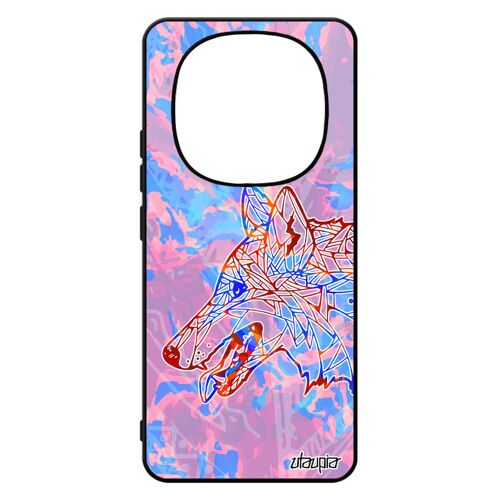 Coque 14 Pro+ Plus 5g /Redmi Note 14 Pro Silicone Loup Ethnique Telephone Tattoo Multicolore Plume Animaux Housse Tribal Etui Pour Xiaomi