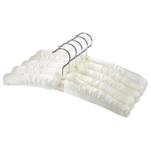 Cintres rembourrés en satin pour robes de mariée délicates Cintres en soie avec crochet chromé pivotant antirouille (haoyi)