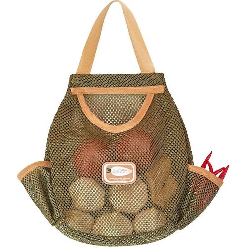 2pcs Fruit Hangings Bag, Net Tote Bags, Lavable Mesh Pouch, Réutilisable Kitchen Mesh Bags Pour Légumes, Fruits, Ail, Gingembre, Oignon, Cross-Bar Desig
