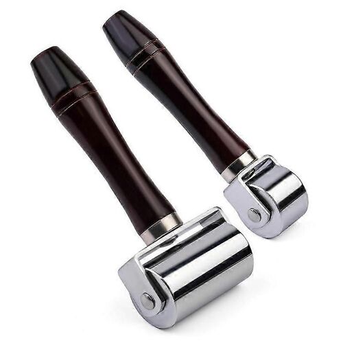 26mm + 60mm Rouleau De Bord De Presse En Cuir, Rouleau De Poignée En Bois Rolling Craft, Rouleau De Couture Pour Le