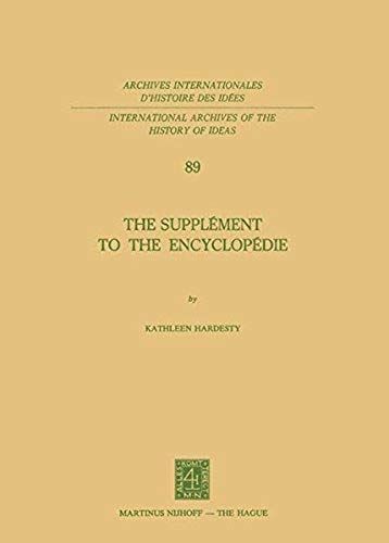 The Supplément To The Encyclopédie