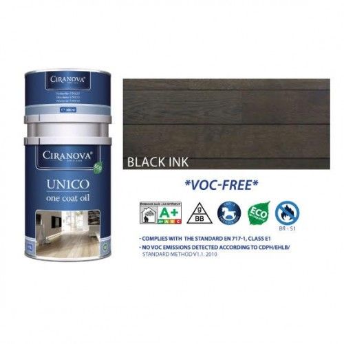 Huile monocouche bicomposant Unico Black Ink 7261 - 300 ml CIRANOVA