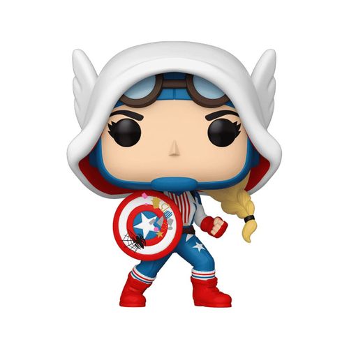 Marvel - Figurine Pop! Cap-Gwen 9 Cm