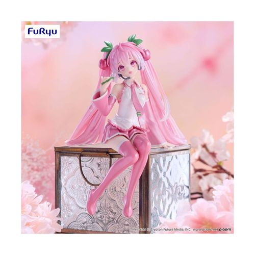 Hatsune Miku - Statuette Noodle Stopper Sakura Miku 2024 Pearl Color Ver. 15 Cm