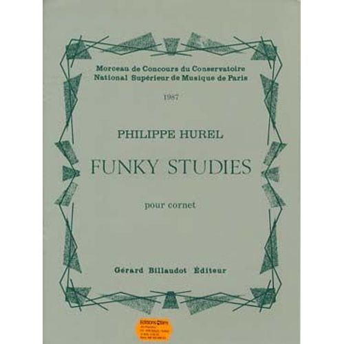 Philippe Hurel : Funky Studies Cornet Seul - Cornet