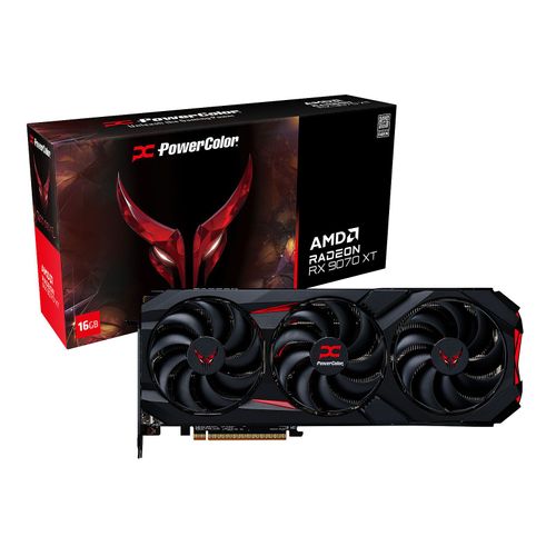 PowerColor Red Devil Radeon RX 9070 XT Spectral White AMD 16 Go GDDR6