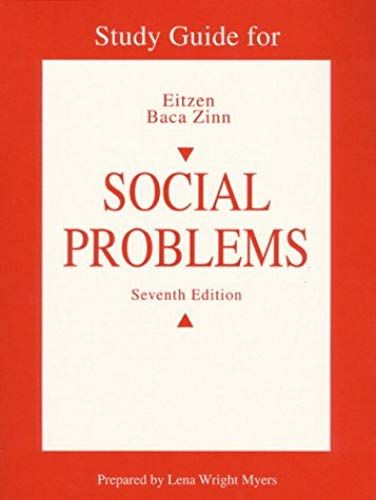 Study Guide For Social Problems