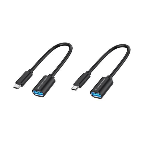 Conceptronic ABBY11B câble USB USB 3.2 Gen 1 (3.1 Gen 1) 0,2 m USB C USB A Noir