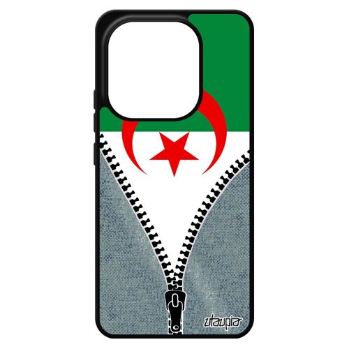 Coque Silicone Redmi Note 14 4g Europe Drapeau Algerie Algerien Jo Tpu Coupe Du Monde Jeans Mobile Etui Foot Pour Xiaomi