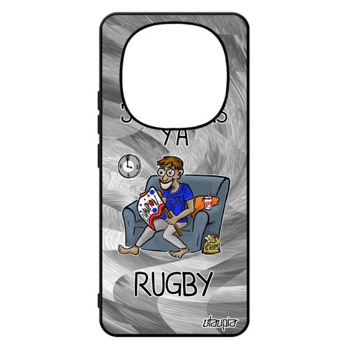 Coque Pour Xiaomi Redmi Note 14 Pro/14 Pro+ Plus 5g Silicone J'peux Pas Y'a Rugby Gris Xv De France Telephone Bande Dessin¿E Jpeux Texte