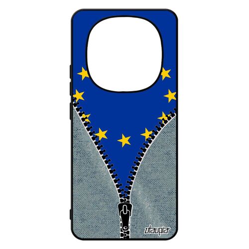 Coque 14 Pro+ Plus 5g /Redmi Note 14 Pro Silicone Drapeau Ue Europeen Europe Union Europeenne Mobile De Protection Telephone Pour Xiaomi