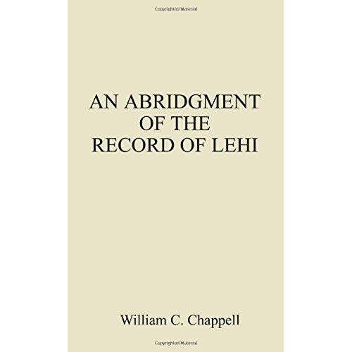 An Abridgment Of The Record Of Lehi