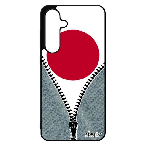 Coque Pour Samsung S24 Fe Silicone Drapeau Japon Japonais De Protection Rugby Basket Foot Antichoc Football Jeans Pour Galaxy