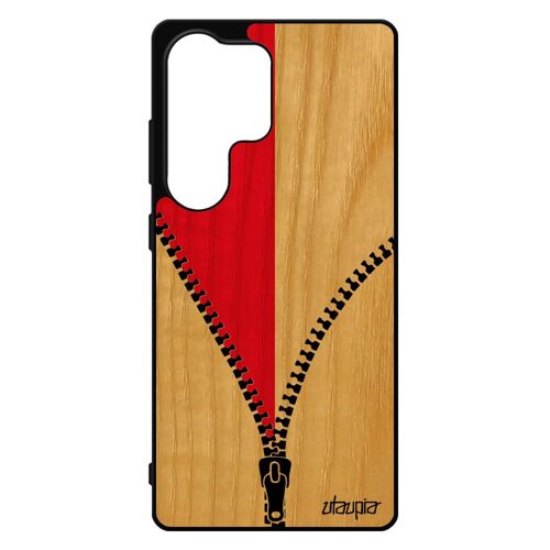 Coque En Bois S25 Ultra Silicone Drapeau Monaco Monegasque Foot Basket De Protection Football Design Etui Mobile Tpu Pour Samsung Galaxy