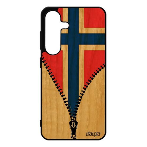 Coque Bois Drapeau Norvege Norvegien S25 Silicone Personnalis¿ Coupe Du Monde Football Etui Euro Jo Pour Samsung Galaxy