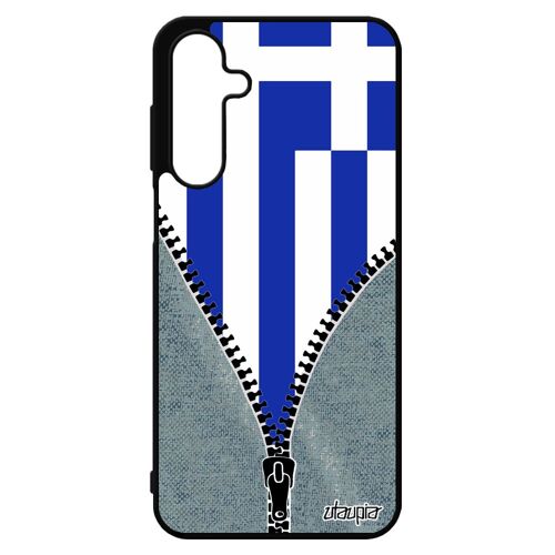Coque Antichoc Pour A16 4g 5g Silicone Drapeau Grece Grec Jeans Football Coupe D'europe Basket Euro Pour Samsung Galaxy