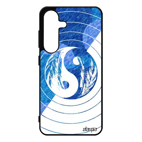 Coque Silicone S25 Yin Et Yang Bleu Bulle Gar¿On Cercle Art Mobile Portable Pastel Rond Ying Pas Cher Couleur Homme Pour Samsung Galaxy