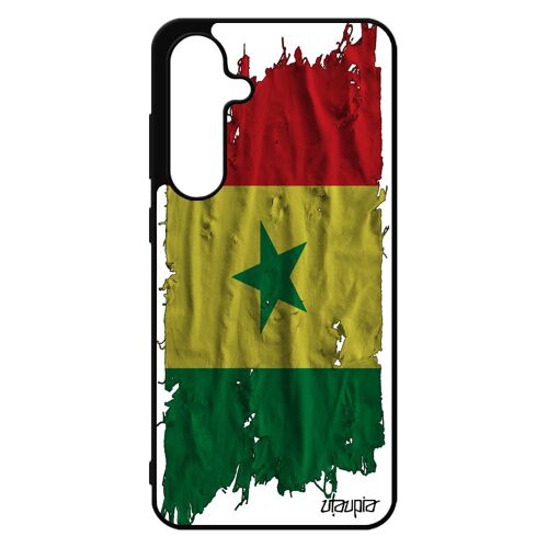 Coque Drapeau Senegal Senegalais Pour Galaxy S24 Fe Silicone Telephone Mobile Gel Football Jo Tissu Foot Coupe Du Monde Etui Case Pour Samsung
