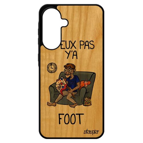 Coque Pour A56 5g En Bois Silicone J'peux Pas Y'a Football Portable Bande Dessin¿E Drole Supporter Original Texte Je Pour Samsung Galaxy