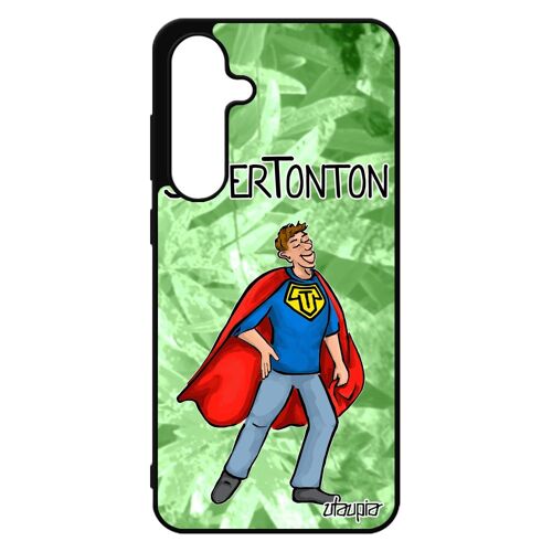 Coque Pour Samsung Galaxy S24 Fe Silicone Super Tonton Comics Case Personnalis¿ Housse Vert Drole Heros Oncle Design Humour Bd Comique De