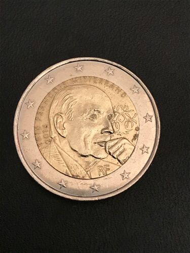 Pièce 2€ Commémorative Mittterrand