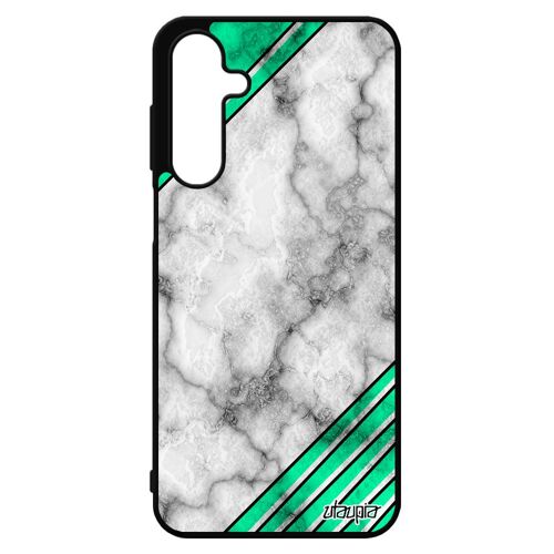 Coque Pour Samsung Galaxy A16 4g 5g Silicone Marbre Aluminium Design Geometrie Pierre Personnalis¿ Triangle Housse Color¿ Made In France