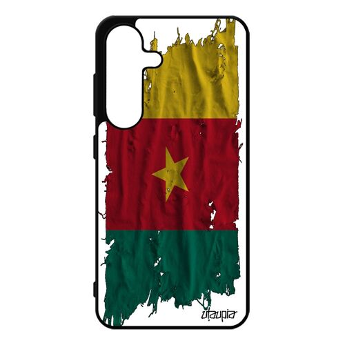 Coque Pour Galaxy S25 Silicone Drapeau Cameroun Camerounais Foot Dessin Football Jo Coupe D'afrique Case Can Pour Samsung