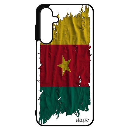 Coque Silicone Drapeau Cameroun Camerounais Pour A16 4g 5g Foot Coupe Du Monde Football Basket Souple Republique Du Pour Samsung Galaxy