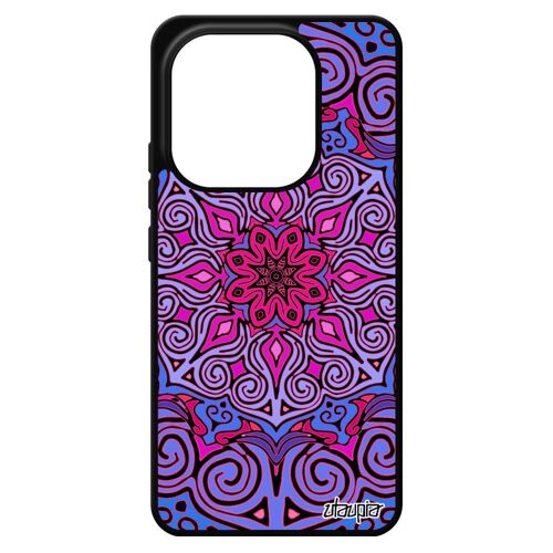 Coque En Silicone Redmi Note 14 4g Europe Mandala Telephone De Protection Case Cadeau Saint Valentin Tibetain Imprim¿ Rosace Pour Xiaomi