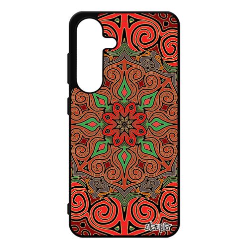 Coque Pour S25 Silicone Mandala Tibetain Symbole Jolie Mobile Nepal Indien Case Zen Femme Housse Graphique Cover De Pour Samsung Galaxy