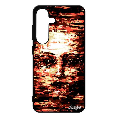 Coque Pour Samsung S25 Silicone Portrait 4g Metal Artistique Telephone Peinture Souple Femme Ephemere Visage Impressionnisme Rouge Pour Galaxy