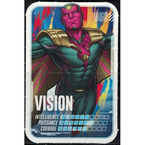 Carte À Collectionner Collector Pars En Mission Marvel E. Leclerc Vision 059