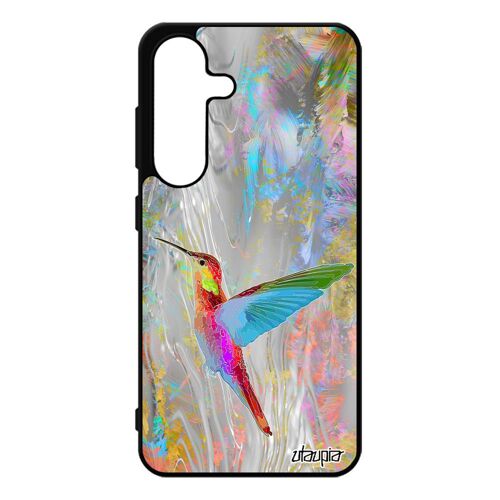 Coque S25 Silicone Colibri Animal Nature Plumes Portable Design Oiseau Ecolo Ecologie Fleurs Animaux Bumper Floral De Pour Samsung Galaxy