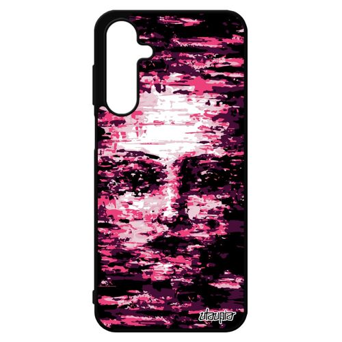 Coque Pour Galaxy A16 4g 5g Silicone Portrait Case Smartphone Femme Fille Housse Pas Cher Art Artistique Tpu Rose Miroir De Pour Samsung