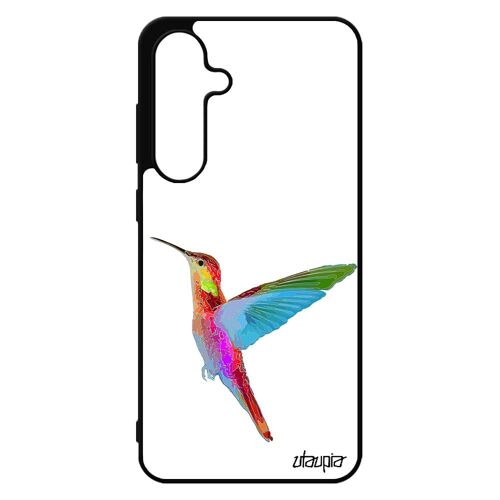 Coque Pour Galaxy S24 Fe Silicone Colibri Plumes Noir Ecologie Floral Animal Fleurs Personnalis¿ Case Orange Animaux Nature Pour Samsung