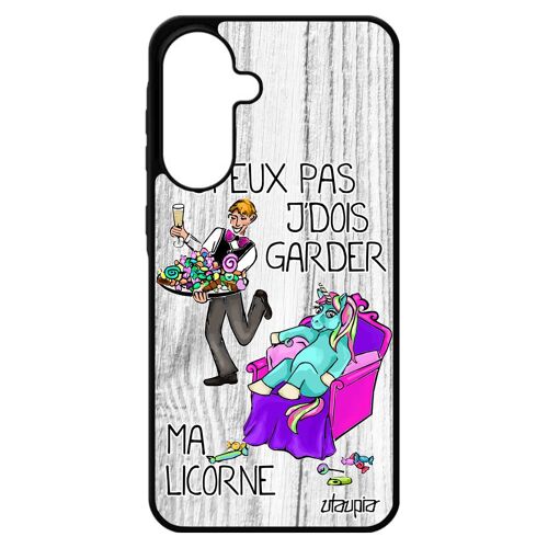 Coque Pour Galaxy A56 5g Silicone J'peux Pas J'dois Garder Ma Licorne Animaux Telephone Humoristique 4g Metal Etui Humour Texte Pour Samsung