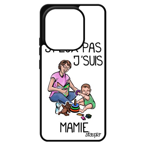 Coque J'peux Pas J'suis Mamie Pour Redmi Note 14 4g Europe Silicone Mamy Souple Bande Dessin¿E Blanc Antichoc Humoristique De Pour Xiaomi