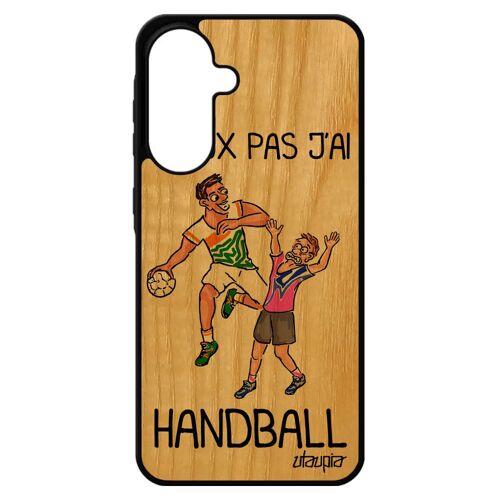 Coque A56 5g Bois Silicone J'peux Pas J'ai Handball Rose Comique Hand Humoristique Bd Sport Drole Case Made In France Pour Samsung Galaxy