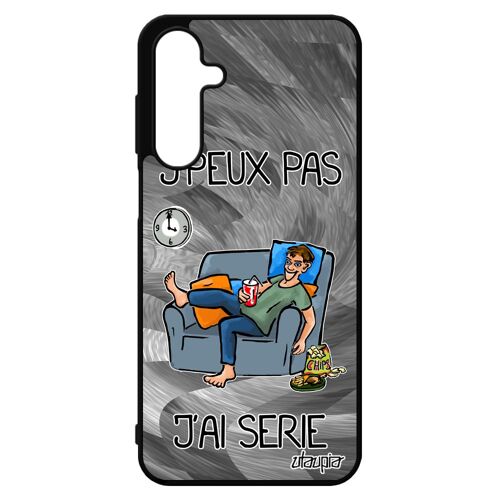 Coque Silicone De Protection Pour Galaxy A16 4g 5g J'peux Pas J'ai S¿Rie Dessin Anim¿ Humour Manga Drole Texte Telephone Noir Tpu Pour Samsung