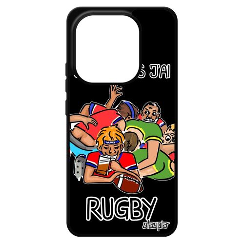 Coque Silicone Telephone Pour Xiaomi Redmi Note 14 4g Europe J'peux Pas J'ai Rugby Humoristique Solide Souple Coupe D'europe Drole Sport