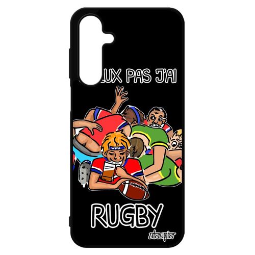 Coque Pour Samsung A16 4g 5g En Silicone J'peux Pas J'ai Rugby Noir Coupe D'europe Humour De Protection Sport Comique Humoristique Pour Galaxy