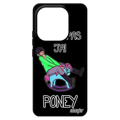 Coque Humour J'peux Pas J'ai Poney Pour Xiaomi Redmi Note 14 4g Europe Silicone Cheval Smartphone Drole Humour Noir Etui Aqua Bd Dessin