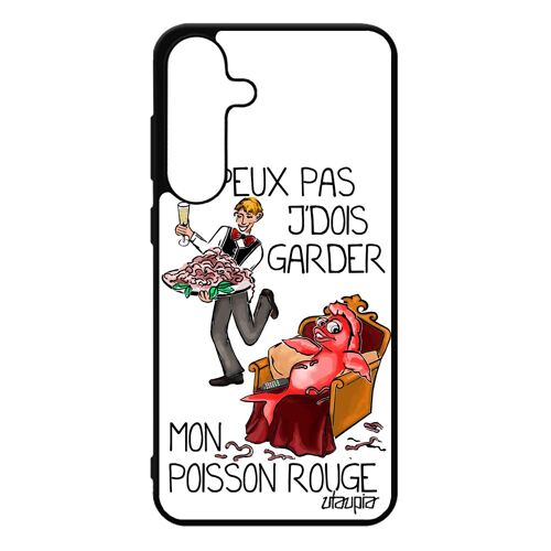 Coque Pour S25+ Plus Silicone J'peux Pas J'dois Garder Mon Poisson Rouge Case Texte Cartoon Animal De Compagnie Etui Pour Samsung Galaxy
