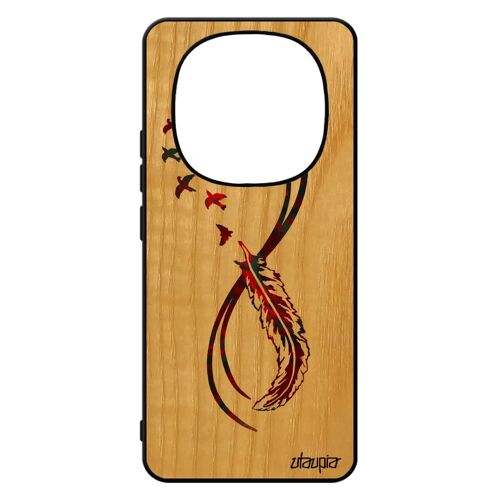 Coque En Bois Silicone Pour Pour Xiaomi Redmi Note 14 Pro/14 Pro+ Plus 5g Infini De Protection Original Couleur Multicolore Housse Mobile